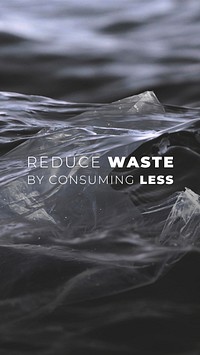 Reduce waste template vector for save the planet campaign