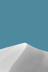 Creative background psd of minimal gray mountain on navy blue scene