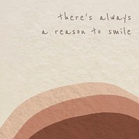 Editable quote template vector earth tone abstract design