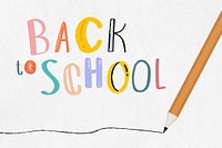 Back to school vector cute lettering phrase