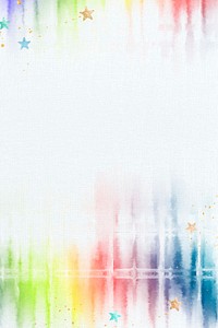 Tie dye background psd with rainbow watercolor border