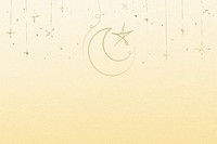 Ramadan festive yellow background psd