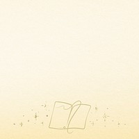 Yellow background psd with doodle tome book