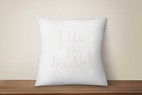 White cushion pillow mockup psd