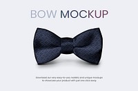 Bow tie mockup psd men’s business wear apparel ad