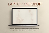 Png computer laptop mockup on transparent background