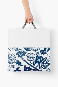 Paper shopping bag mockup psd