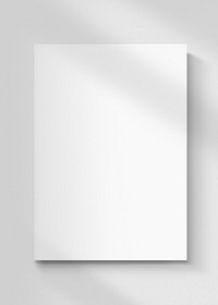 White hardcover book with design space