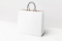 White shopping bag with design space