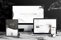 Digital device screen mockup psd