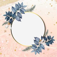 Luxurious floral wedding frame illustration