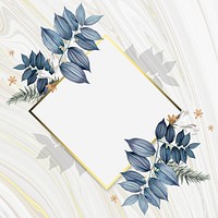 Luxurious floral wedding frame design