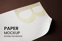 Paper mockup psd