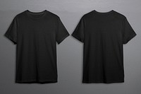 Black t-shirts with copy space