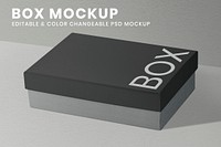 Black box mockup psd