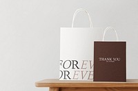 Paper bag psd mockup