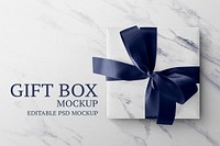 Gift box mockup psd