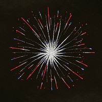 Fireworks element graphic psd in festive theme