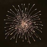 Glittery fireworks element graphic psd for festival