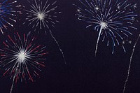 Festival fireworks background psd for celebrations and parties