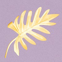 Gold xanadu leaf in luxury tone
