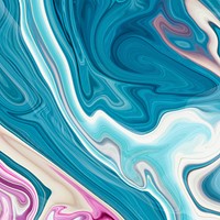 Blue fluid art background vector