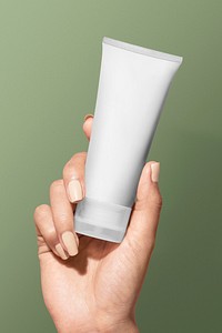 White skincare tube for beauty brands
