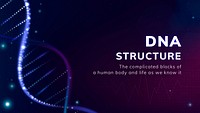 DNA structure biotechnology template psd presentation