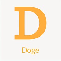 Dogecoin blockchain cryptocurrency logo psd open-source finance concept