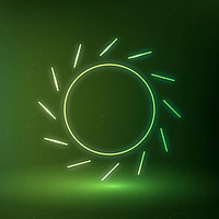 Sun icon psd renewable energy symbol