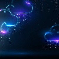 Climate change background psd with raining clouds border