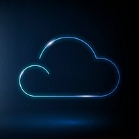 Cloud icon psd weather symbol