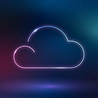 Cloud icon psd weather symbol