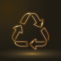 Recycling icon psd environmental conservation symbol