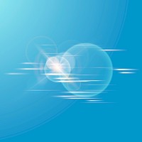 Lens flare vector technology icon in white on gradient background