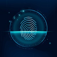 Fingerprint biometric scan psd cyber security technology