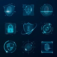 Cyber security technology psd set