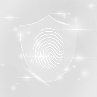 Fingerprint biometric scan vector cyber security technology