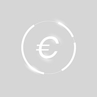 Euro sign psd money currency symbol