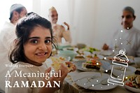 Ramadan holy month greeting banner 