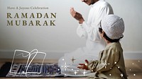 Ramadan Mubarak blog banner with greeting