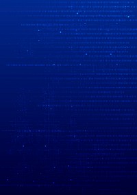 Blue data technology background psd with binary code