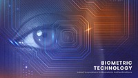 Biometric technology presentation template psd security futuristic innovation