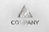 Emboss logo mockup psd for company