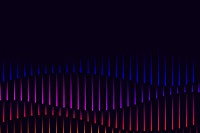 Music equalizer technology black background vector with colorful digital sound wave