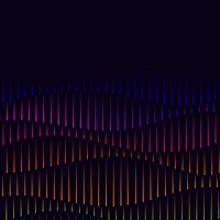 Music equalizer technology black background psd with colorful digital sound wave