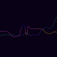 Sound wave black digital background psd entertainment technology