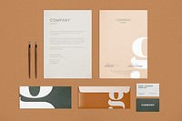 Corporate identity mockup psd set for business enterprise