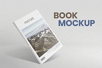 Magazine cover mockup psd with nature image