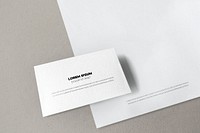 Paper mockup psd stationery set